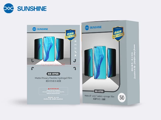 SUNSHINE SS-075S ματ μεμβράνη υδρογέλης privacy για κινητά έως 7" - 50 τεμ./κουτί