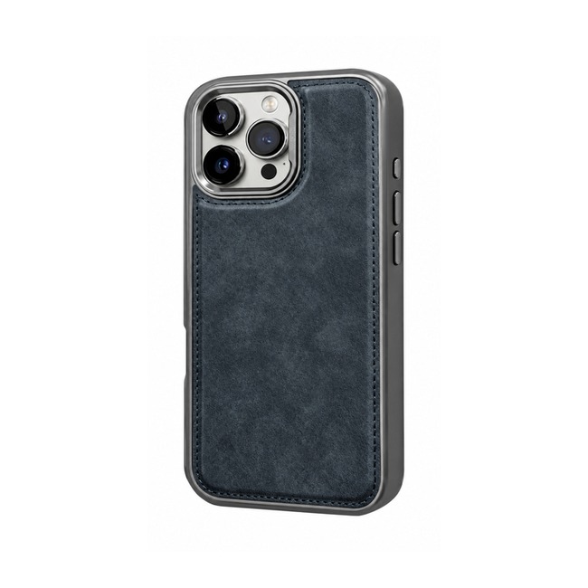 Μαγνητική Δερμάτινη Θήκη Piblue Metal για Apple iPhone 16 - Μαύρο