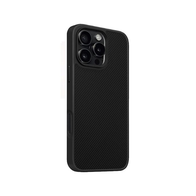 Θήκη Piblue TPU με Σχέδιο Carbon Fiber για Apple iPhone 16 - Μαύρο