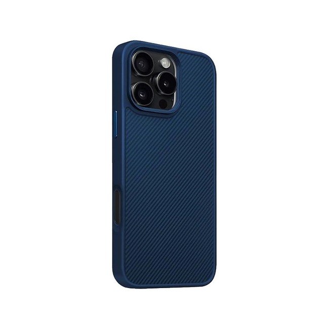 Θήκη Piblue TPU με Σχέδιο Carbon Fiber για Apple iPhone 15 Pro - Μπλε