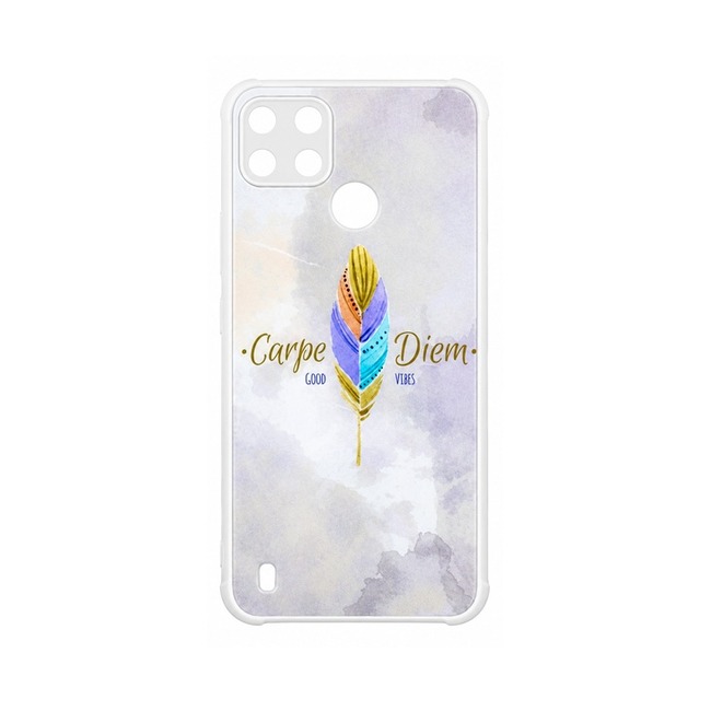 Θήκη Σιλικόνης με Σχέδιο για Realme C21Y - Carpe Diem