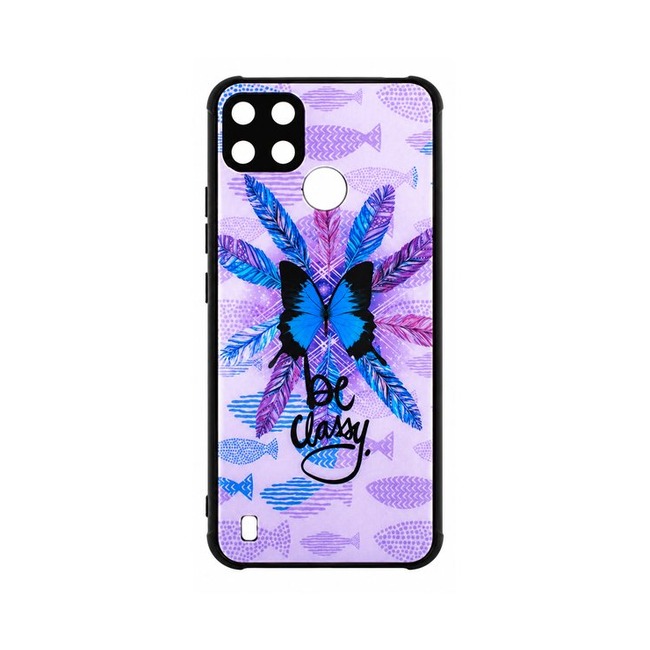 Θήκη Σιλικόνης με Σχέδιο για Realme C21 - Be Classy Butterflies
