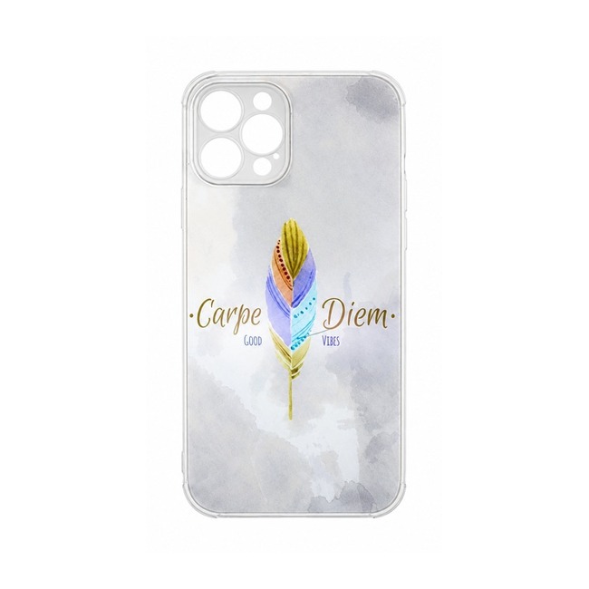 Θήκη Σιλικόνης με Σχέδιο για Apple iPhone 12 Pro Max - Carpe Diem