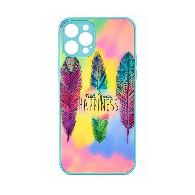 Θήκη Σιλικόνης με Σχέδιο για Apple iPhone 12 Pro - Find Your Happiness