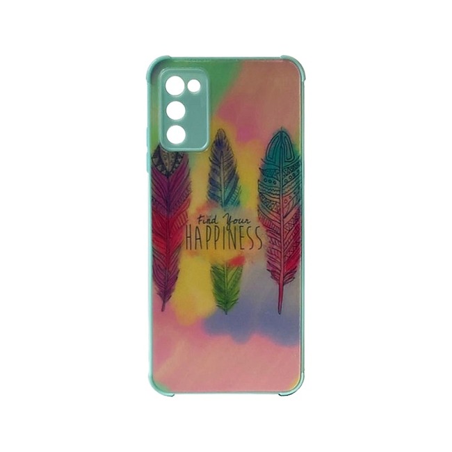 Θήκη Σιλικόνης με Σχέδιο για Samsung Galaxy A03s - Find Your Happiness