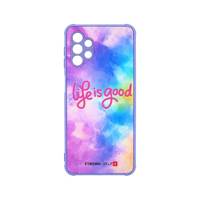 Θήκη Σιλικόνης με Σχέδιο για Samsung Galaxy A32 4G - Life Is Good