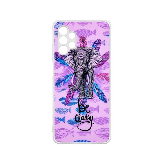 Θήκη Σιλικόνης με Σχέδιο για Samsung Galaxy A32 4G - Be Classy Elephant
