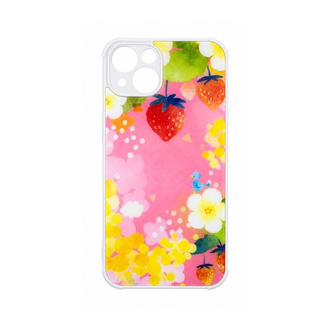 Θήκη Σιλικόνης με Σχέδιο για Apple iPhone 13 - Straw