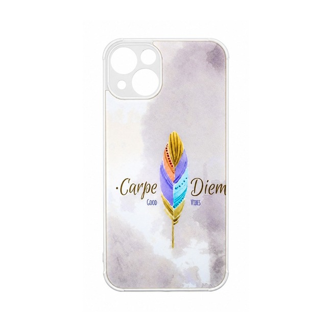 Θήκη Σιλικόνης με Σχέδιο για Apple iPhone 13 - Carpe Diem
