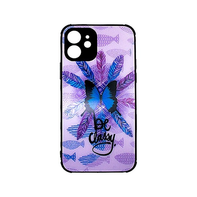 Θήκη Σιλικόνης με Σχέδιο για Apple iPhone 12 - Be Classy Butterflies