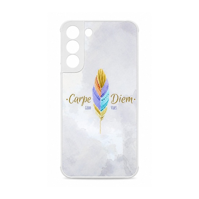 Θήκη Σιλικόνης με Σχέδιο για Samsung Galaxy S21 - Carpe Diem