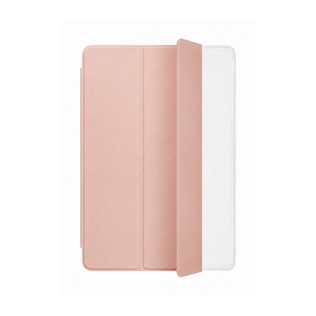 Tri-Fold Tablet Case with Transparent Back για Apple iPad 4 - ροζ χρυσή