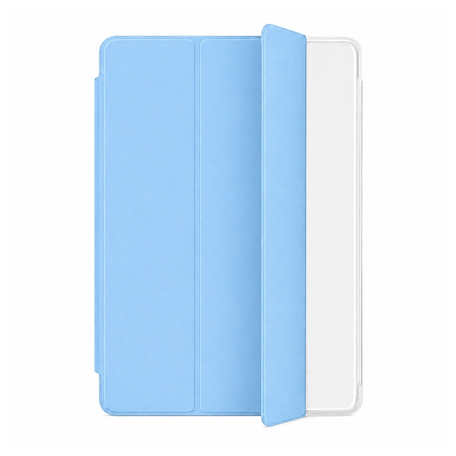 Tri-Fold Tablet Case with Transparent Back για Samsung Galaxy Tab S6 Lite - γαλάζια