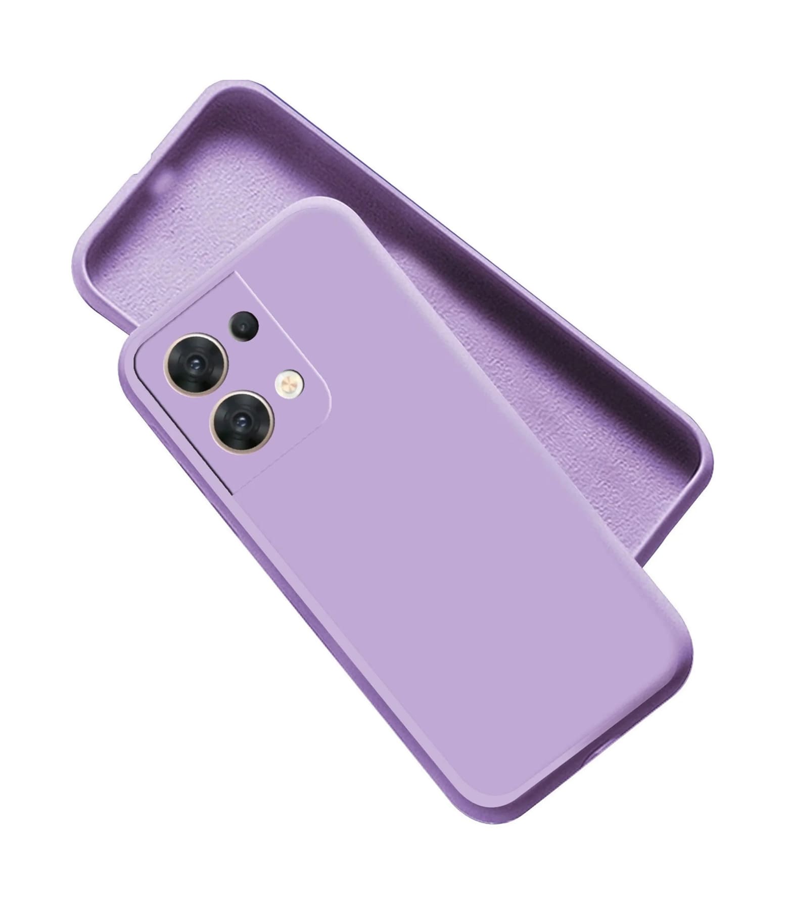 Θήκη Πλάτης Σιλικόνης Soft για Oppo Reno8 Pro 5G - Χρώμα: Λιλά