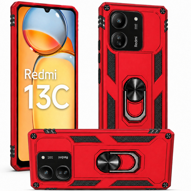 Θήκη Armor για Xiaomi Redmi 13C - κόκκινη