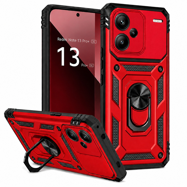Θήκη Armor για Xiaomi Redmi Note 13 Pro+ 5G - κόκκινη