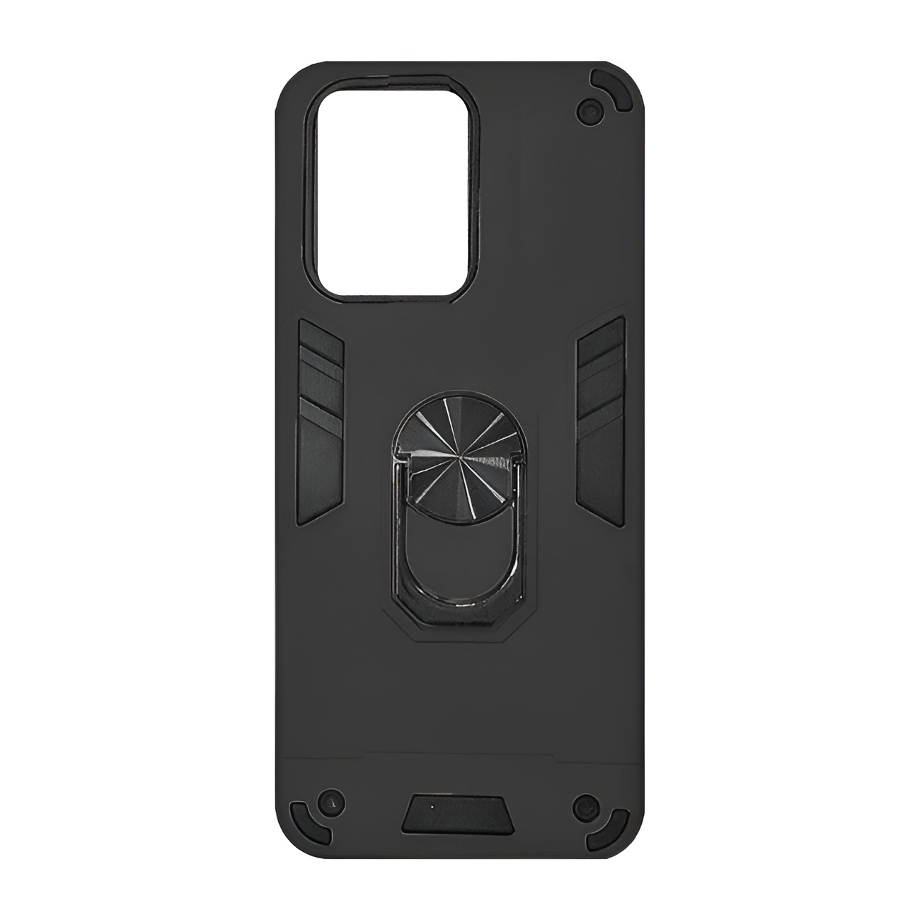 Σκληρή Θήκη Πλάτης Armor με Βάση Στήριξης για Xiaomi Redmi 13C / Poco C65 - Χρώμα: Μαύρο