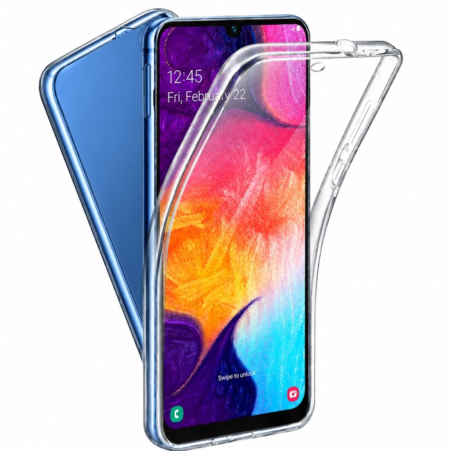 360 Full Cover Case with Τζαμάκι για Apple iPhone 6 Plus - μπλε
