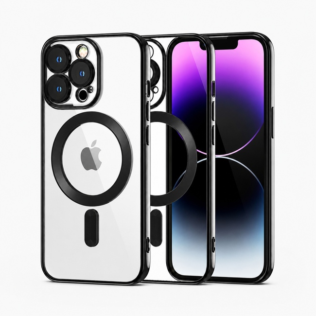 Θήκη MagSafe με προστασία κάμερας για Apple iPhone 14 Pro Max - μαύρη