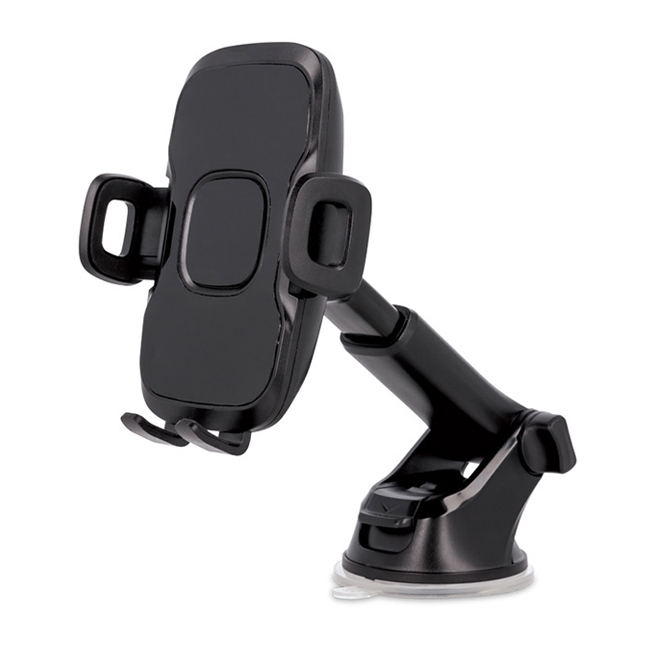 MaXlife MXCH-03 Βάση Κινητού με Βεντούζα για Αυτοκίνητο με Ρυθμιζόμενα Άγκιστρα - Χρώμα: Μαύρο