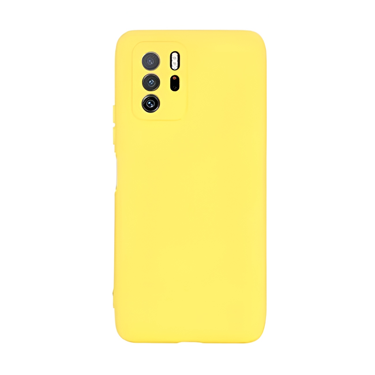 Θήκη Πλάτης Σιλικόνης Soft για Xiaomi Redmi Note 10 Pro 4G - Χρώμα: Κίτρινο