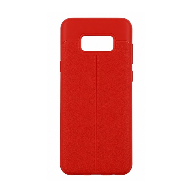Θήκη με Υφή Litchi για Samsung Galaxy S8 - Κόκκινο