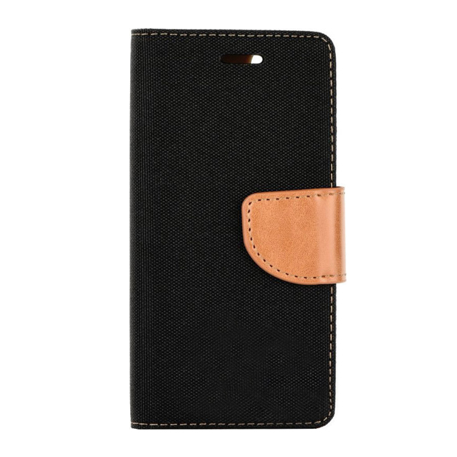 Θήκη Βιβλίο Goospery Canvas Diary με Κλίπ για Samsung Galaxy S9 - Χρώμα: Μαύρο / Καφέ