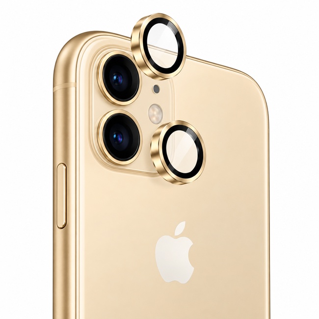 Προστατευτικό τζαμάκι κάμερας One by One για Apple iPhone 12 Mini - χρυσή