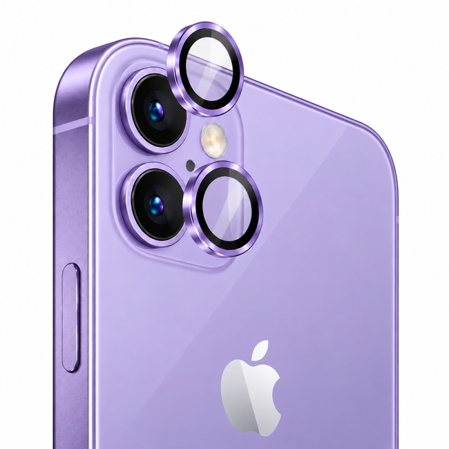 Προστατευτικό τζαμάκι κάμερας One by One για Apple iPhone 12 Mini - μωβ
