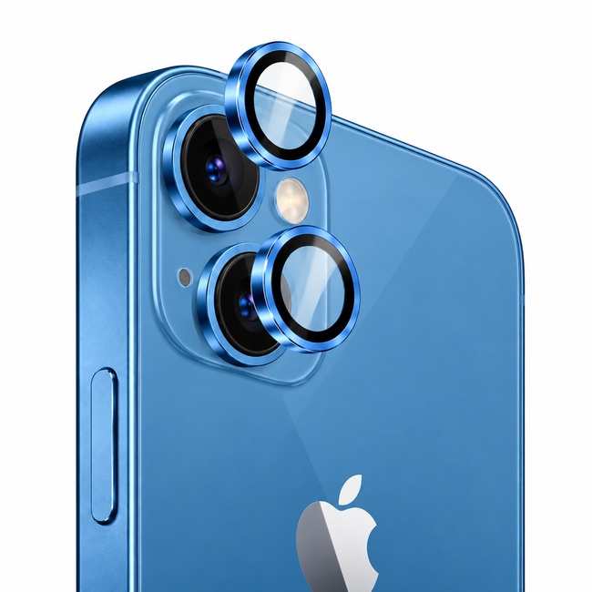 Προστατευτικό τζαμάκι κάμερας One by One για Apple iPhone 14 Plus - μπλε