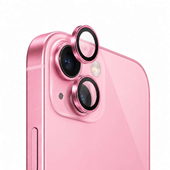 Προστατευτικό τζαμάκι κάμερας One by One για Apple iPhone 13 Mini - ροζ