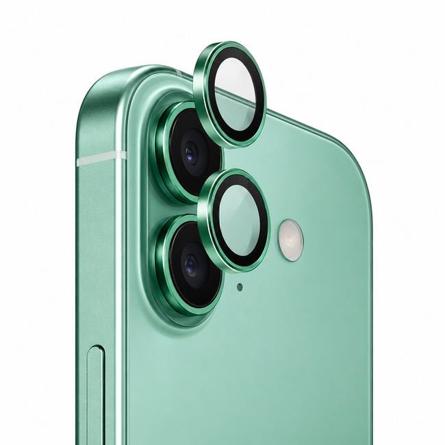 Προστατευτικό τζαμάκι κάμερας One by One για Apple iPhone 16 Plus - πράσινη