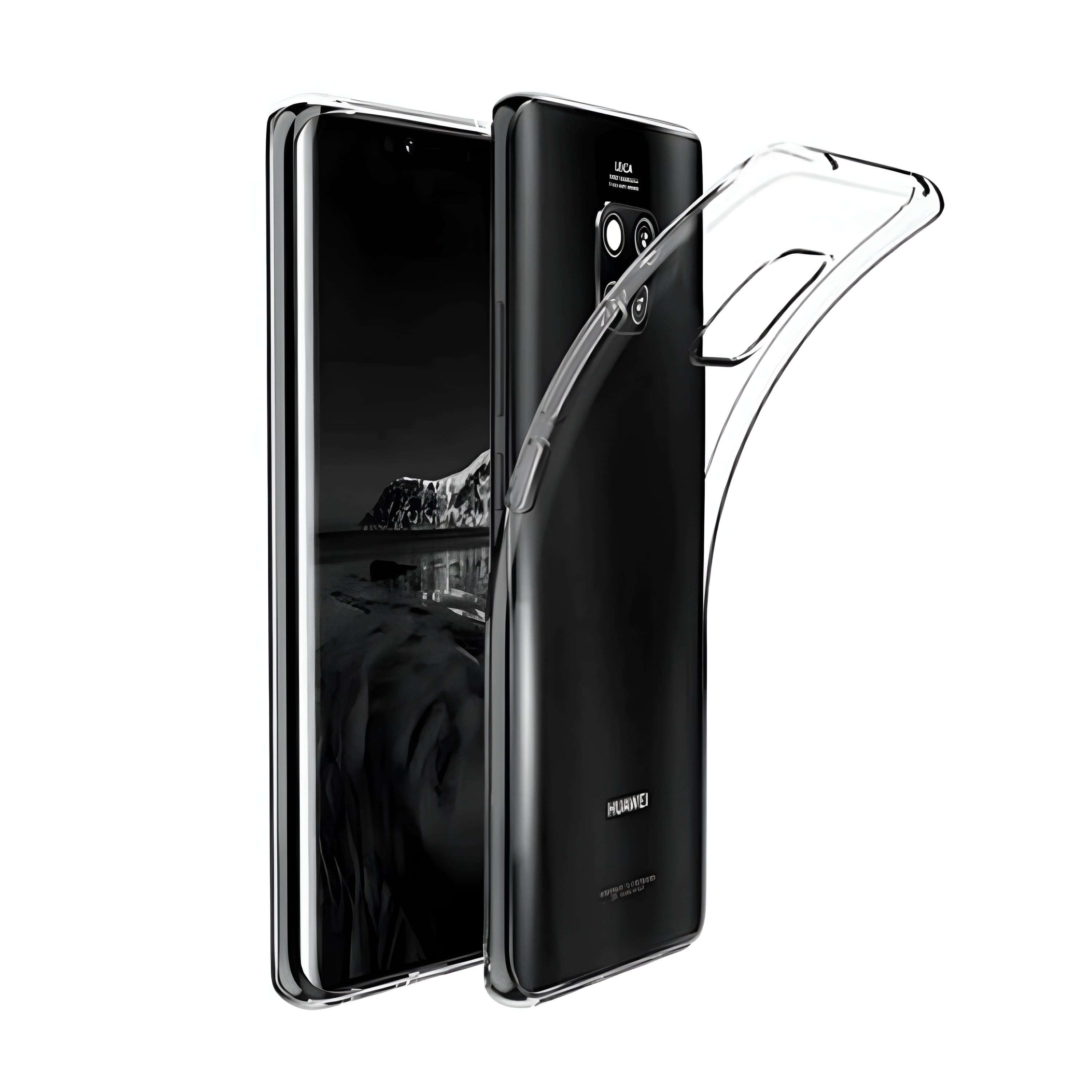 Θήκη Πλάτης Σιλικόνης Απλή για Huawei Mate 20 Pro - Χρώμα: Διάφανο