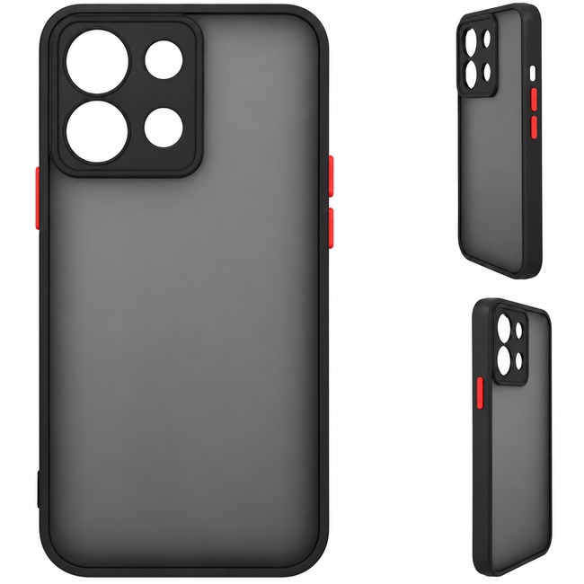 Ματ Θήκη για Xiaomi Poco X6 - Μαύρο