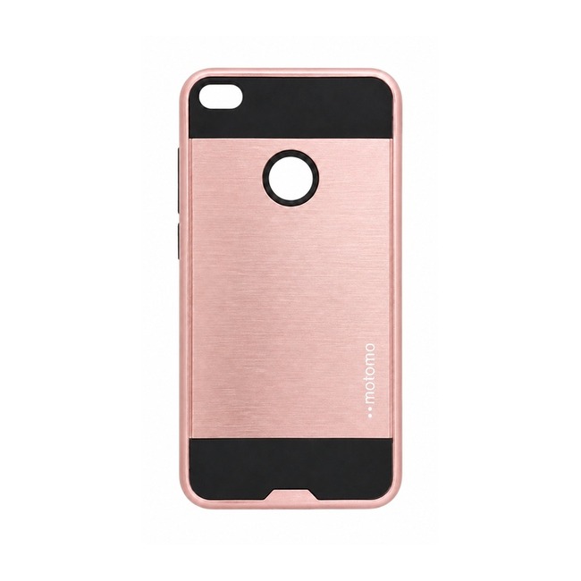 Metal Motomo Case για Huawei P8 Lite - ροζ χρυσή