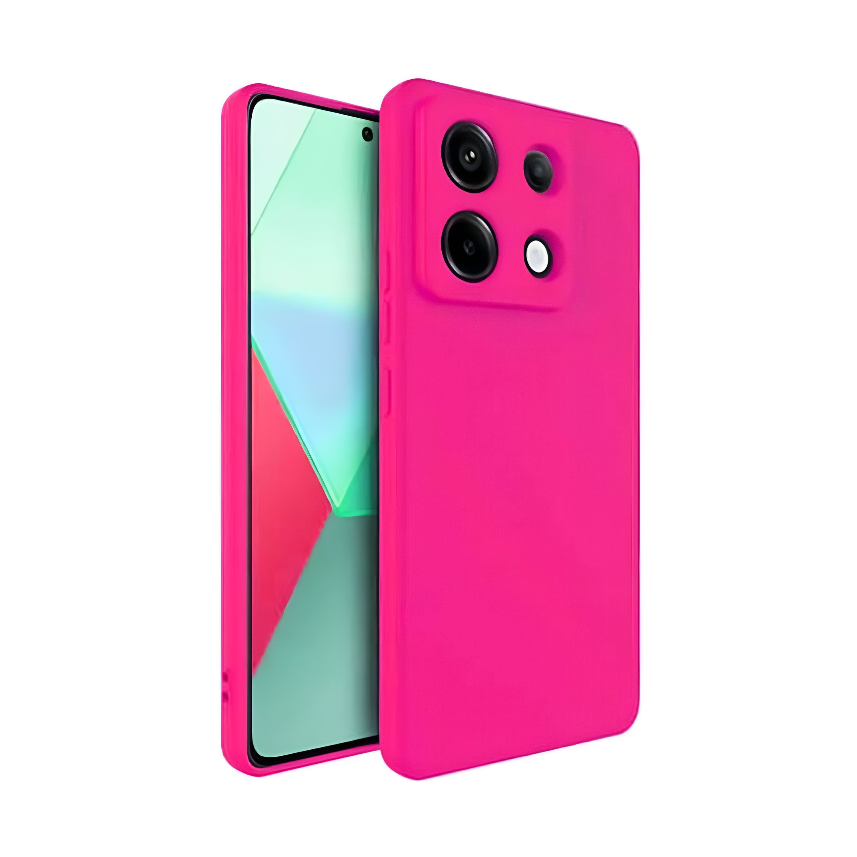 Θήκη Πλάτης Σιλικόνης Soft για Xiaomi Redmi Note 13 5G - Χρώμα: Φούξια