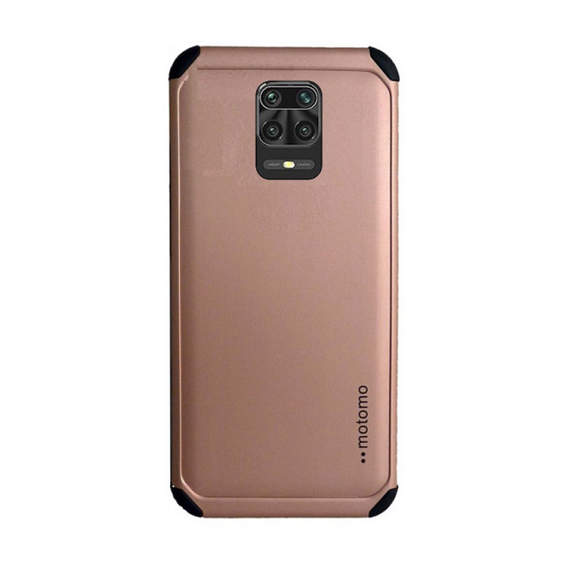 Σκληρή Θήκη Πλάτης Motomo για Xiaomi Redmi Note 9S/Redmi Note 9 Pro - Χρώμα: Ρόζ Χρυσό