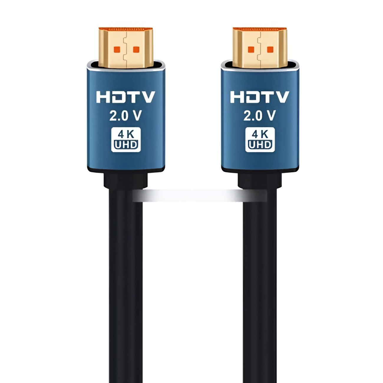 Καλώδιο Premium HDMI Male σε HDMI Male 4K UHD HDTV 2.0V 1.5m - Χρώμα: Μαύρο / Μπλε