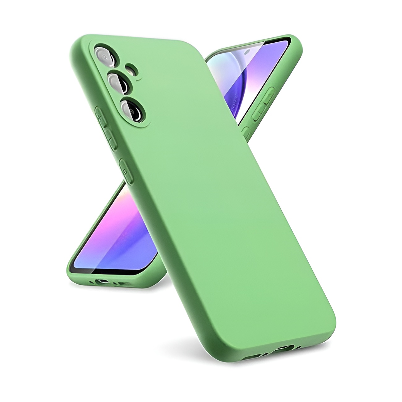Θήκη Πλάτης Σιλικόνης Soft για Samsung Galaxy A24 - Χρώμα: Απαλό Πράσινο