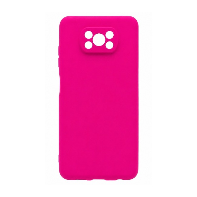 θήκη σιλικόνης (Soft) για Xiaomi Poco X3 Pro - φούξια