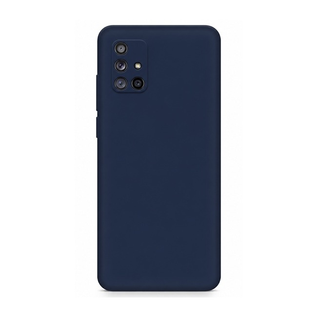 θήκη σιλικόνης (Soft) για Samsung Galaxy A71 - μπλε ναυτικό