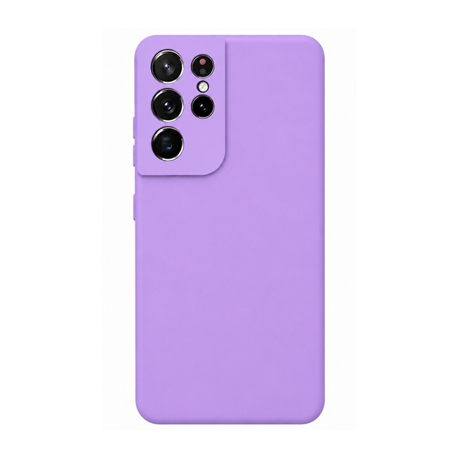 θήκη σιλικόνης (Soft) για Samsung Galaxy S21 Ultra - λιλά