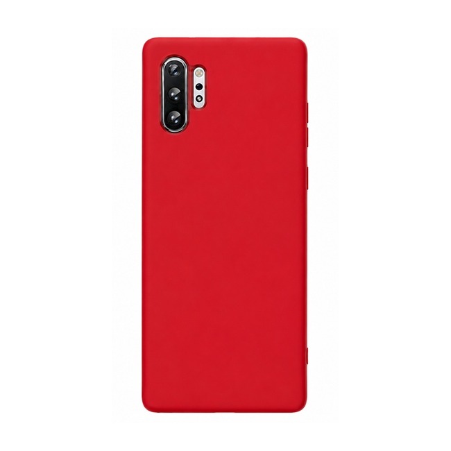 θήκη σιλικόνης (Soft) για Samsung Galaxy Note 10 Plus - κόκκινη