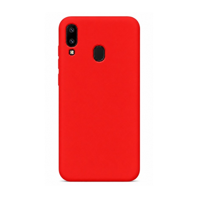 Θήκη σιλικόνης για Samsung Galaxy A20 - κόκκινη