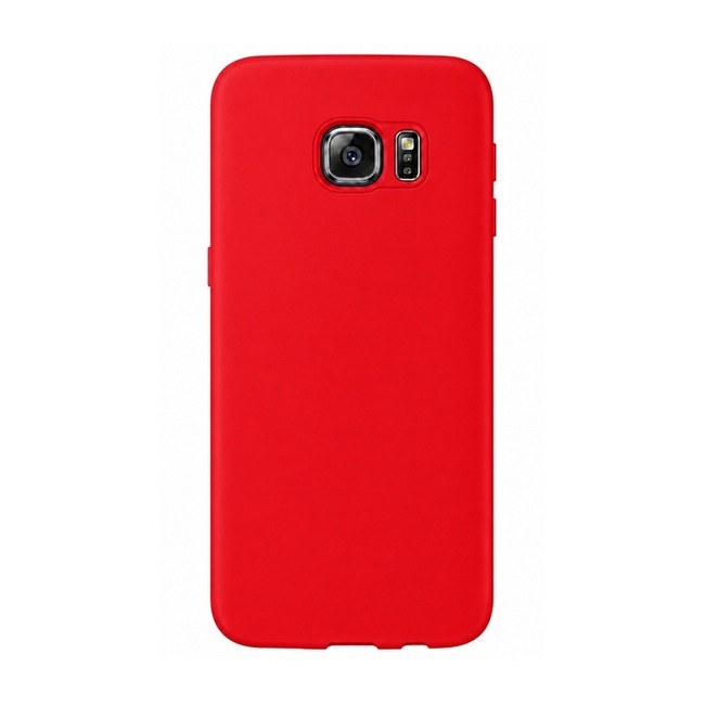 Θήκη σιλικόνης για Samsung Galaxy S6 Edge - κόκκινη