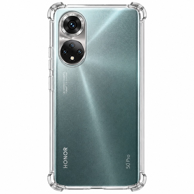 Διάφανη θήκη σιλικόνης για Honor 50 Pro - διάφανη