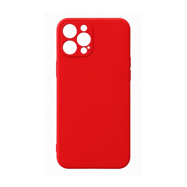 θήκη σιλικόνης (Soft) για Apple iPhone 12 Pro Max - κόκκινη
