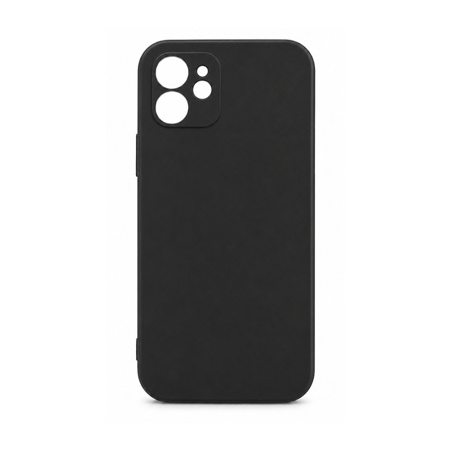 θήκη σιλικόνης (Soft) για Apple iPhone 12 - μαύρη