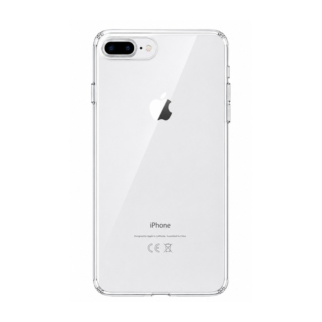 Διάφανη θήκη σιλικόνης για Apple iPhone 7+ - διάφανη