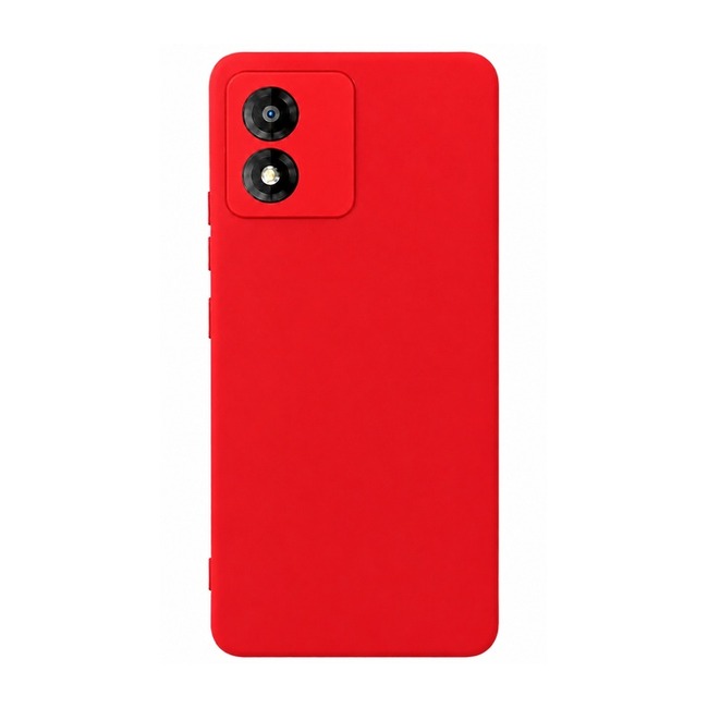 θήκη σιλικόνης (Soft) για Motorola Moto E13 - κόκκινη